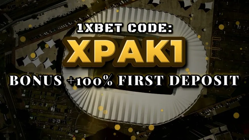 1xBet registration bonus, how the XPAK1 promo code works on your first deposit